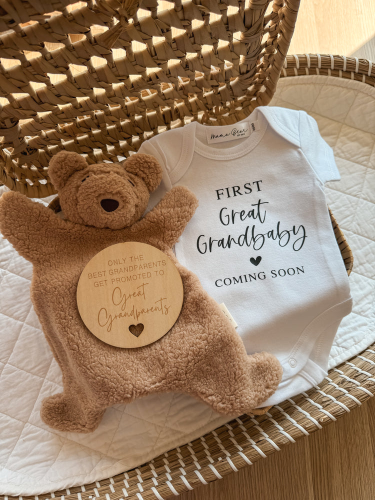 Great grandparents baby announcement