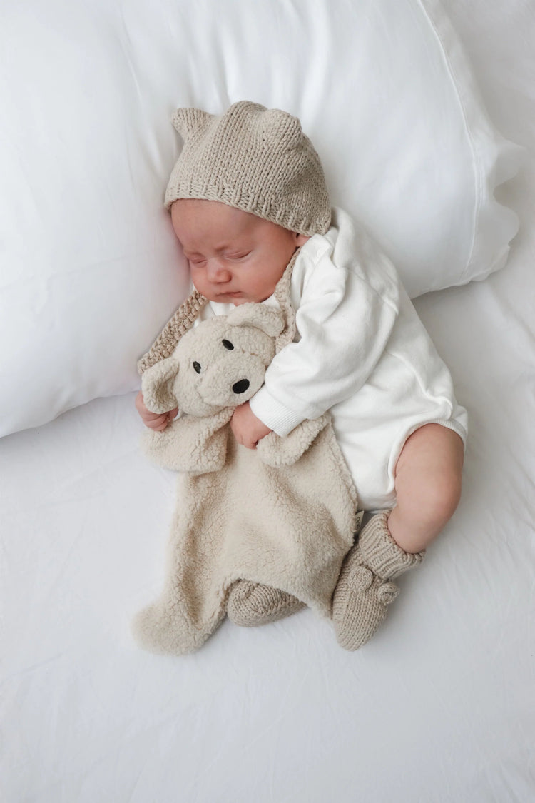 Beary Bonnet Beanie | Biscuit - Pop Ya Tot