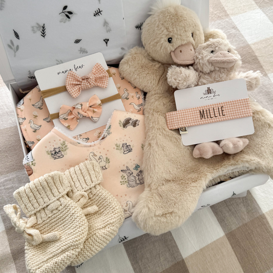 Personalised Baby Girl Gift Hamper | Little Pink Duck