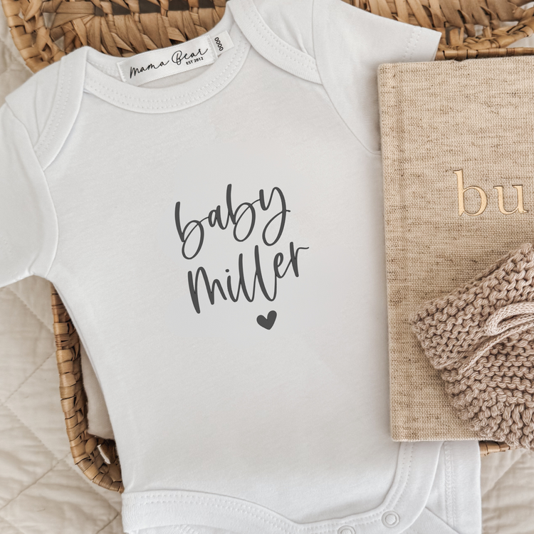 Almost perfect | Baby Announcement Onesie Personalised