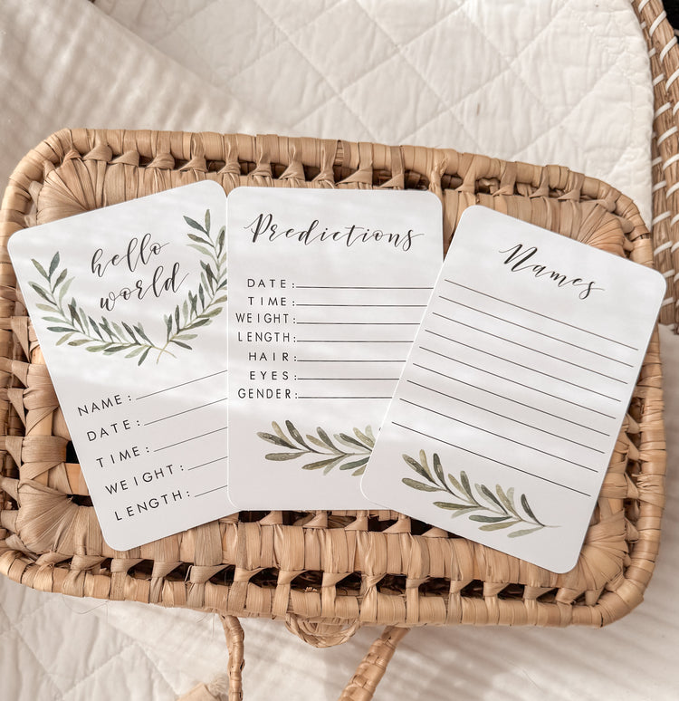 Pregnancy Milestone Cards for Baby