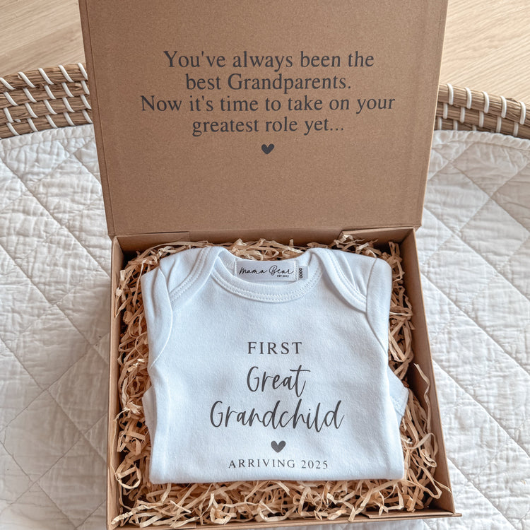 Great Grandparents Custom Pregnancy Announcement Box | Great Grandchild