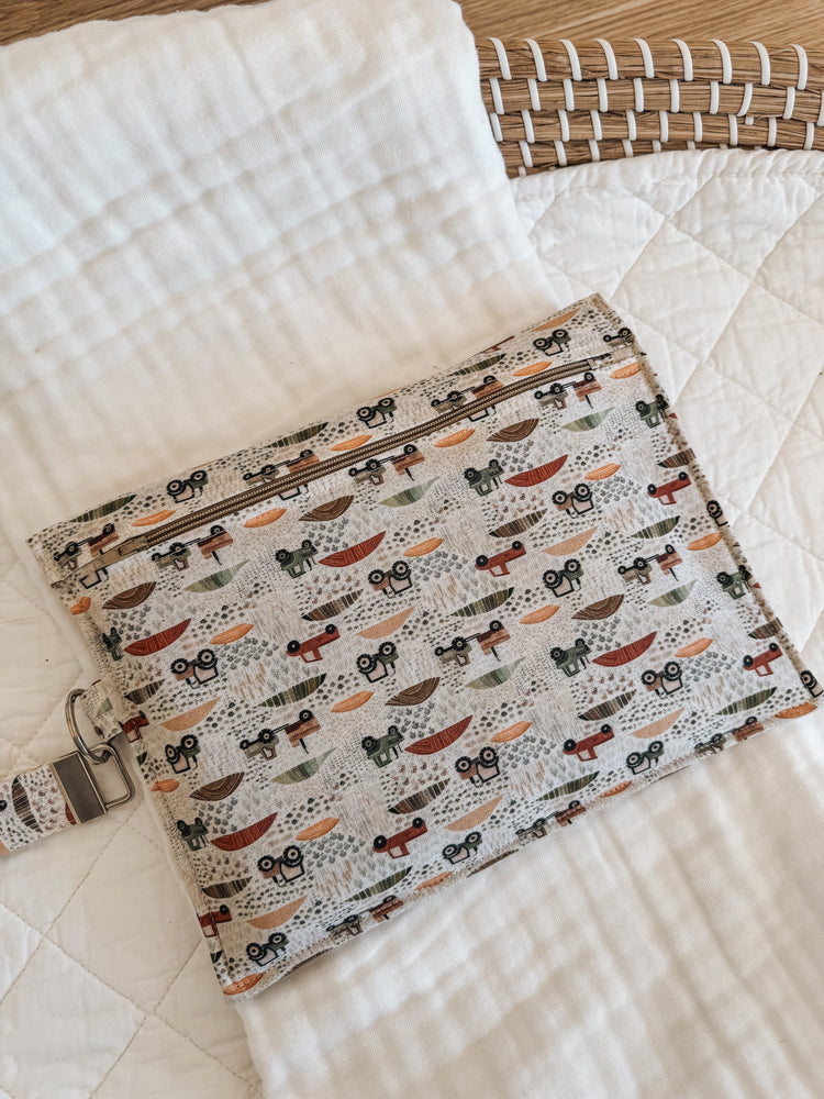 Nappy Wallet (with Zip Pocket) | Farm Fields