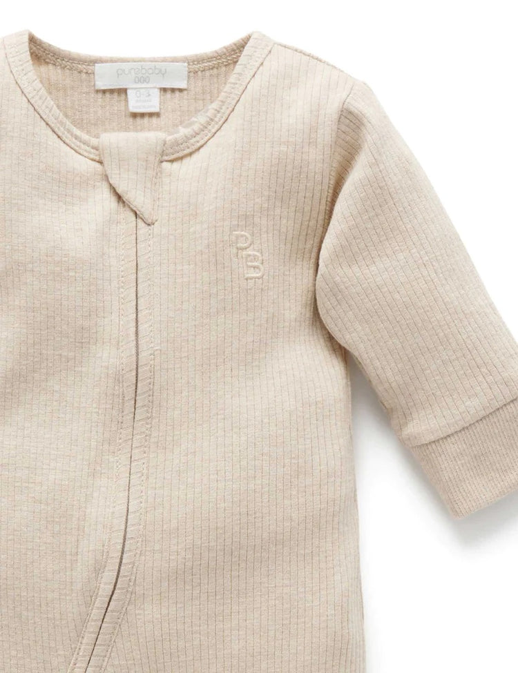 Biscuit Rib Growsuit | Purebaby