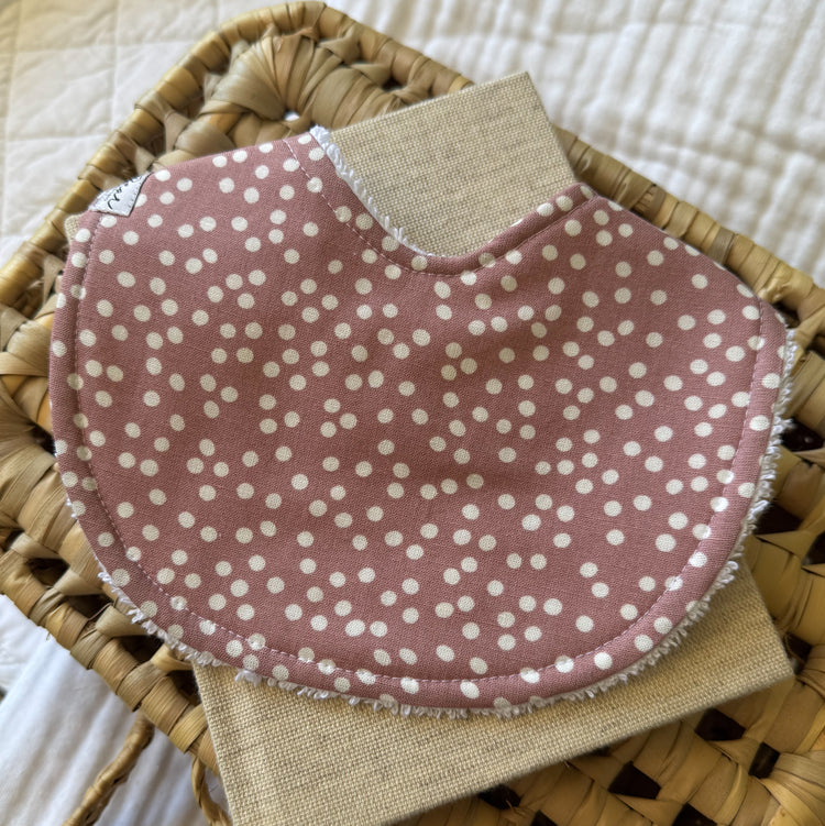 Baby Bib | Dusty Pink Spot