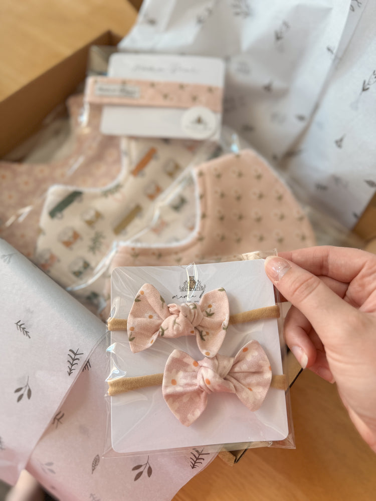 Newborn Baby Girl Gift Hamper | Bibs & Accessories Set