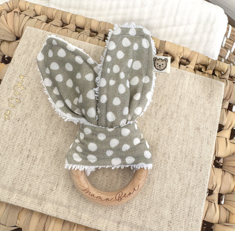 Baby Teething Ring - Sage Sprinkle