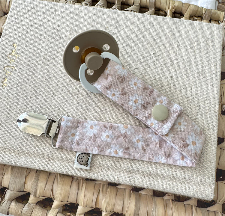 Baby Dummy Clip - Daisy Blooms
