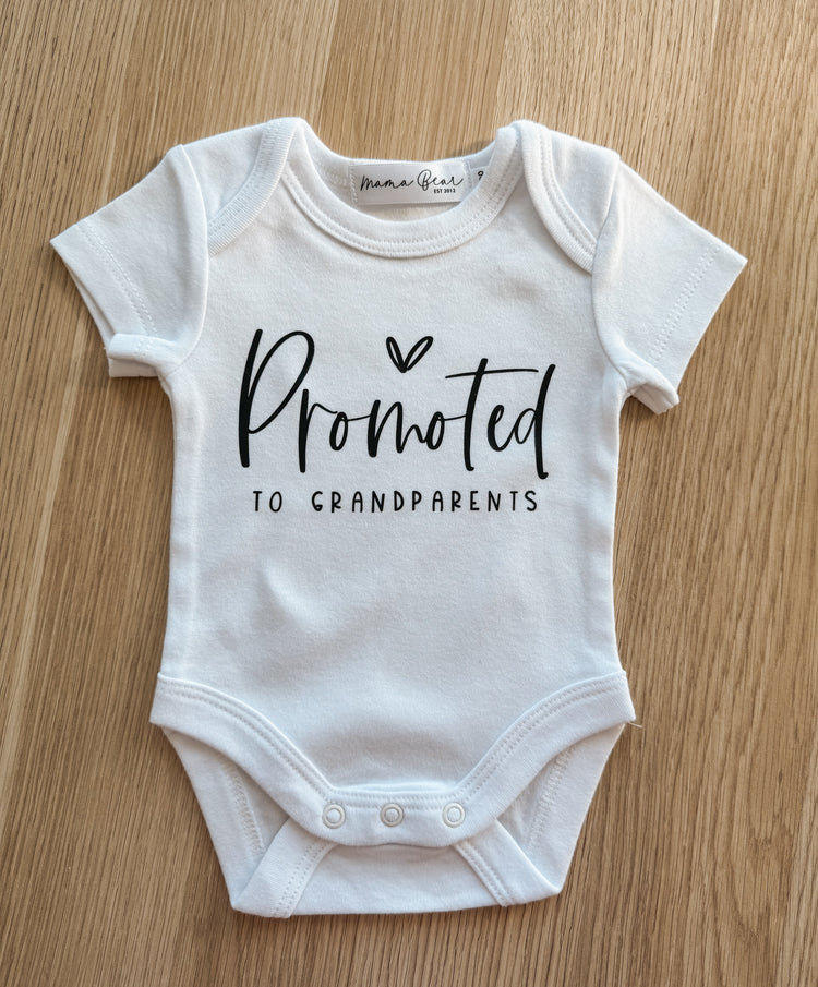 READY TO POST - SECONDS Pregnancy announcement onesie - Multiple Options