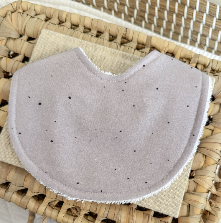 Baby Bib | Pale Purple Speckle
