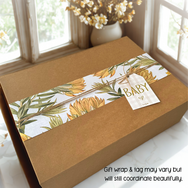 Personalised Gender Neutral Newborn Gift Hamper | Beige Bunny