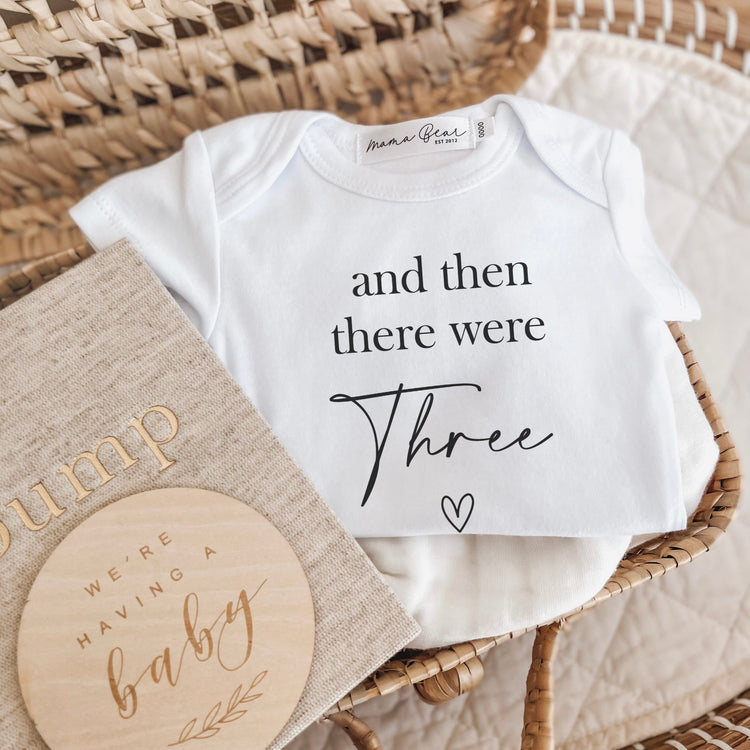 Pregnancy Announcement Onesie - And then there were