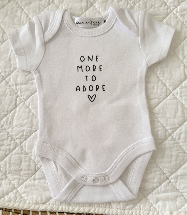 Ready to post Pregnancy Announcement Onesie | 'SECONDS'