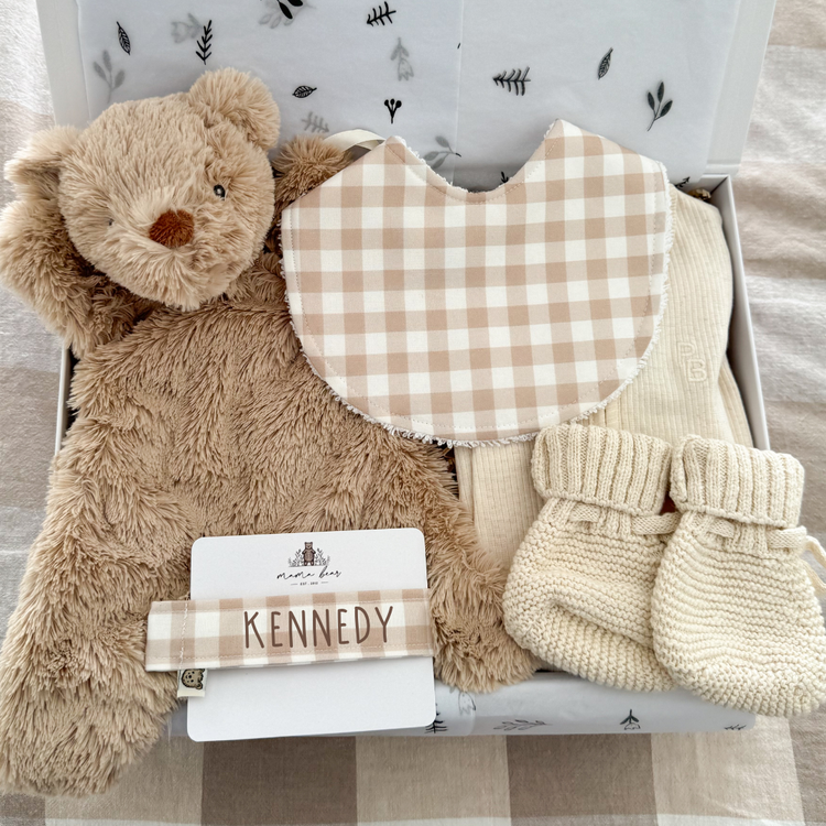 Gender Neutral Baby Shower Gift Idea | Beige Bear