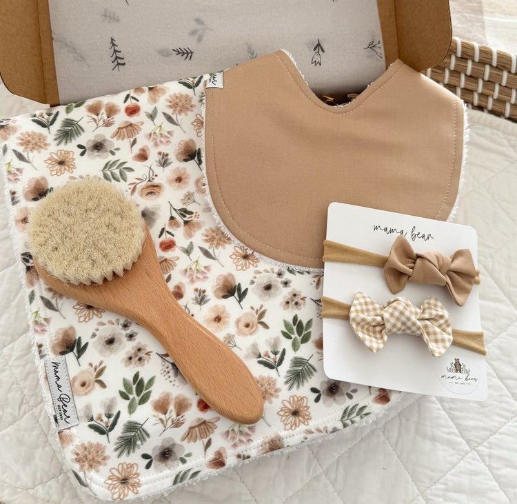 Baby Girl Essentials Gift Box | Floral Woodland