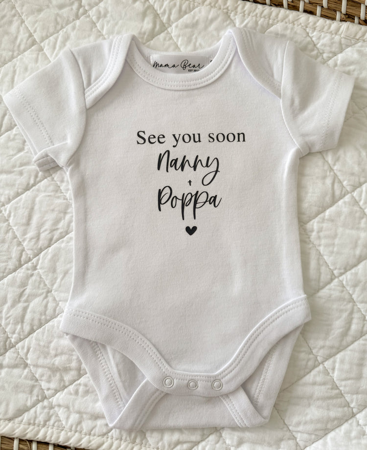Ready to post Pregnancy Announcement Onesie | 'SECONDS'