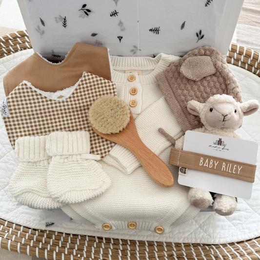 Baby Shower Gift Australia | Little Lamb Personalised Hamper