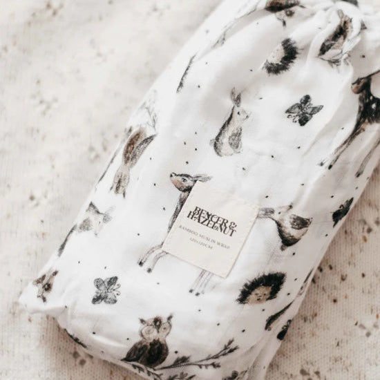 Unisex Baby Gift Hamper | Grey Woodland Animals
