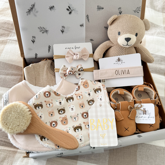 Baby Girl Gift | Teddy Bear Neutral Tones