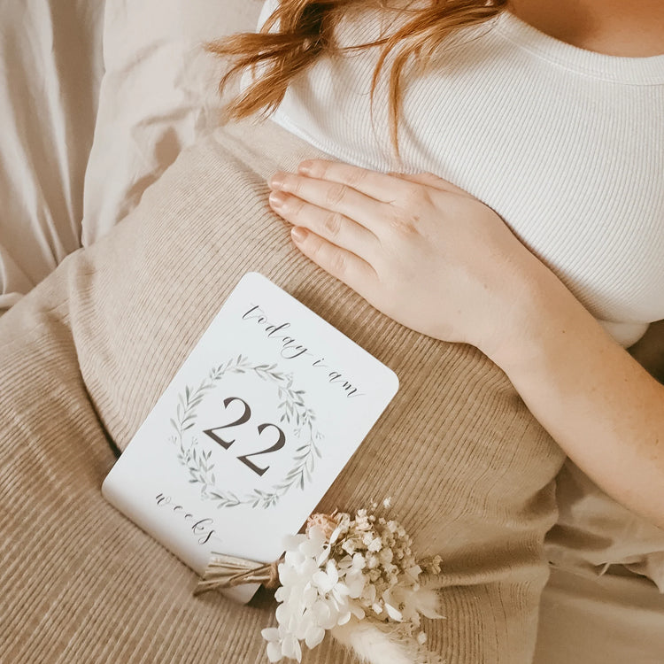 Pregnancy Milestone Cards for Baby