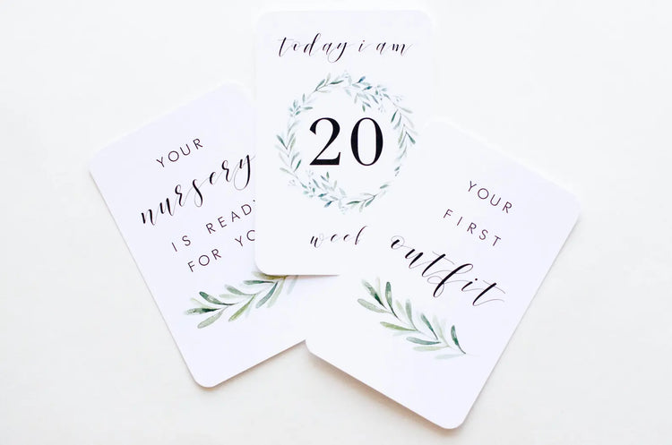 Pregnancy Milestone Cards for Baby