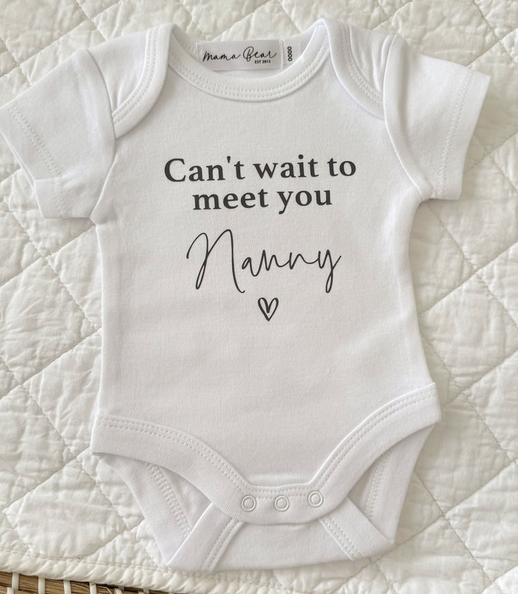 Ready to post Pregnancy Announcement Onesie | 'SECONDS'