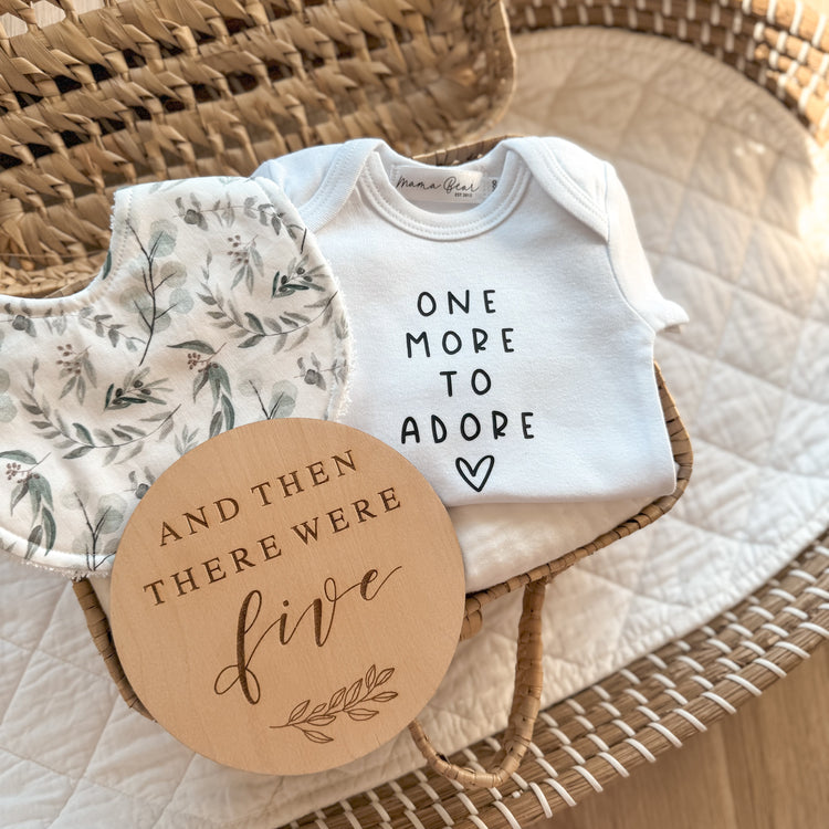 One more to adore | Pregnancy Announcement Onesie