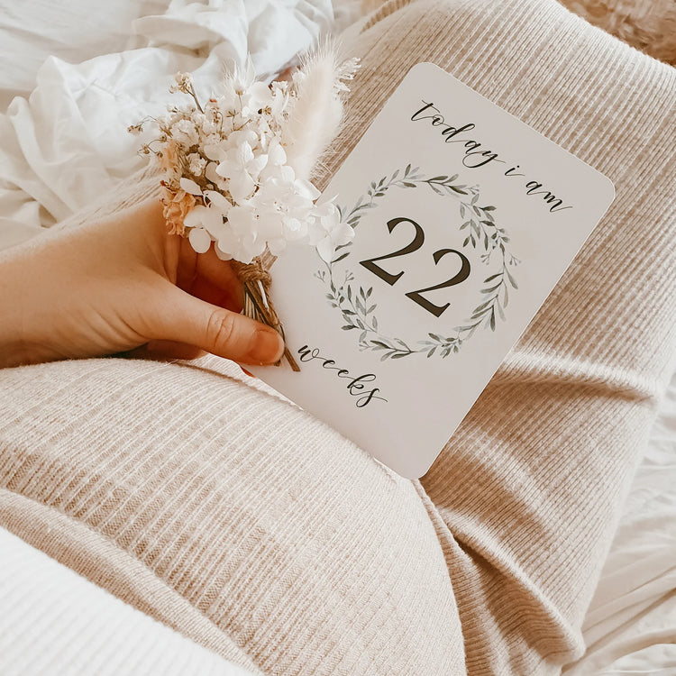 Pregnancy Milestone Cards for Baby