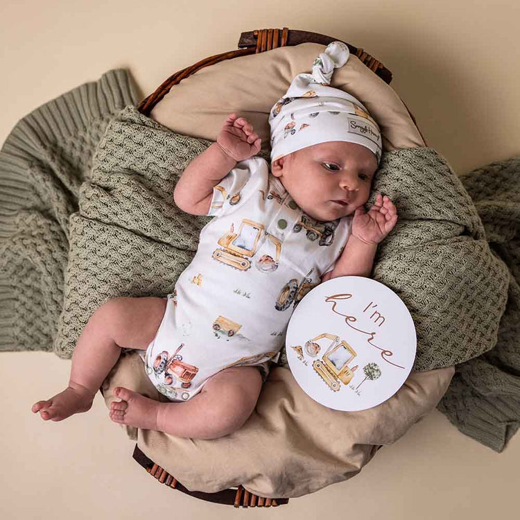 Tractor & Digger Bodysuit | Snuggle Hunny