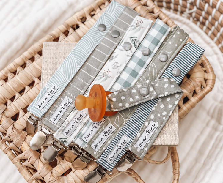 Dummy Clip - Sage Stripe