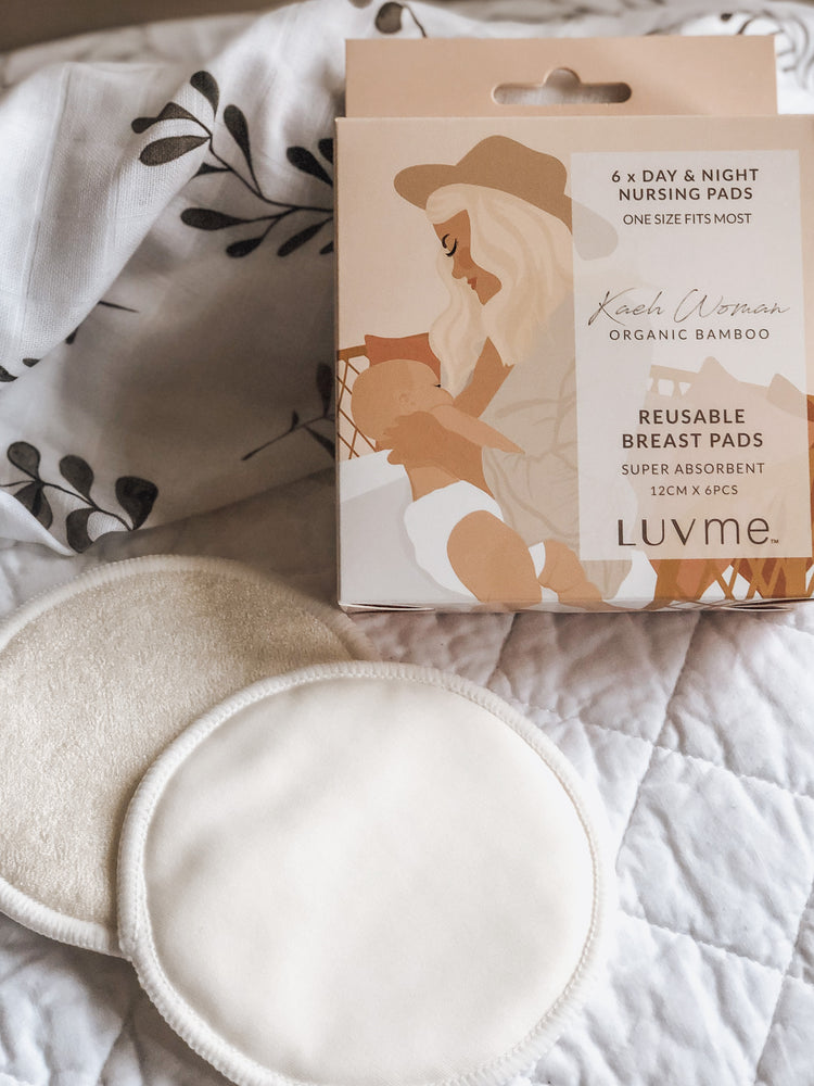 ECO Bamboo Reusable Breast Pads - 6pk - Mama Bear