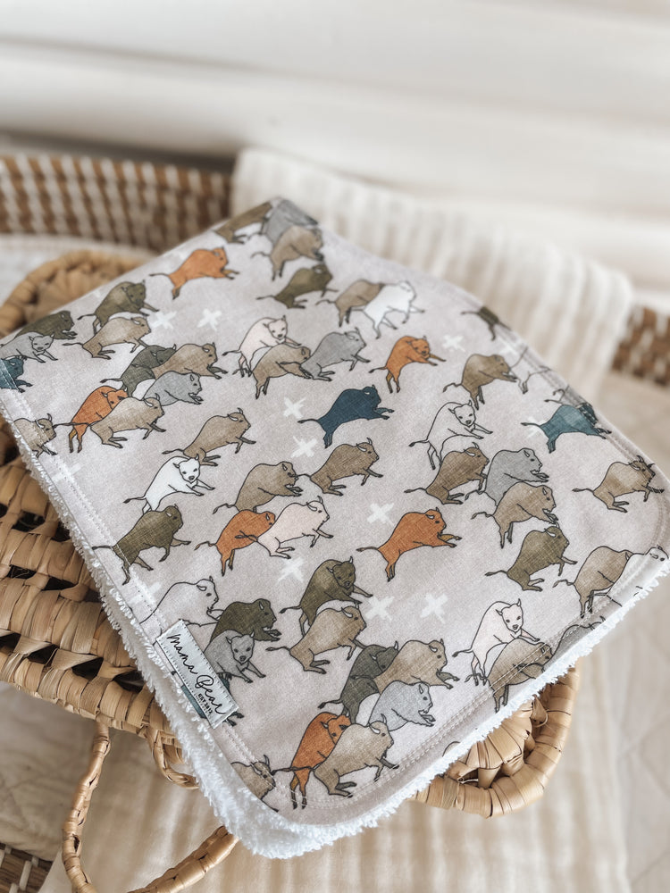 Contoured Baby Burp Bib/Cloth | Handmade in Australia