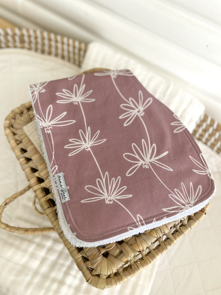 Contoured Baby Burp Bib/Cloth | Handmade in Australia