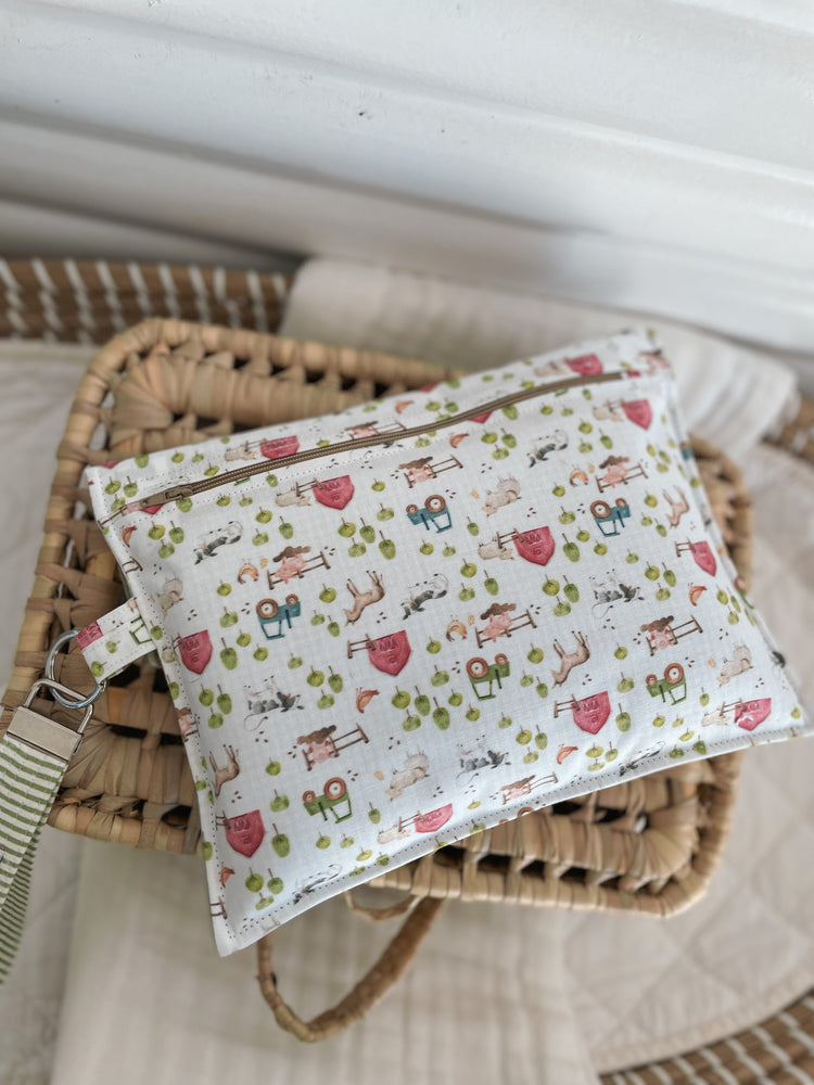 Nappy Wallet & Tractor Moccasin Set | Farm Days