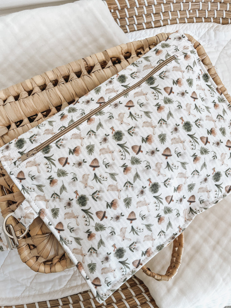 Nappy Wallet (with Zip Pocket) - Bunnies & Acorns