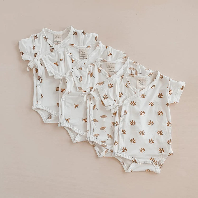Short Sleeve Baby Wrap Suit | Daisy