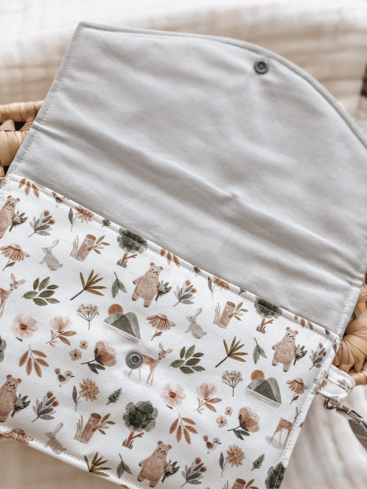 Nappy Wallet (with Zip Pocket) - Woodland Animal