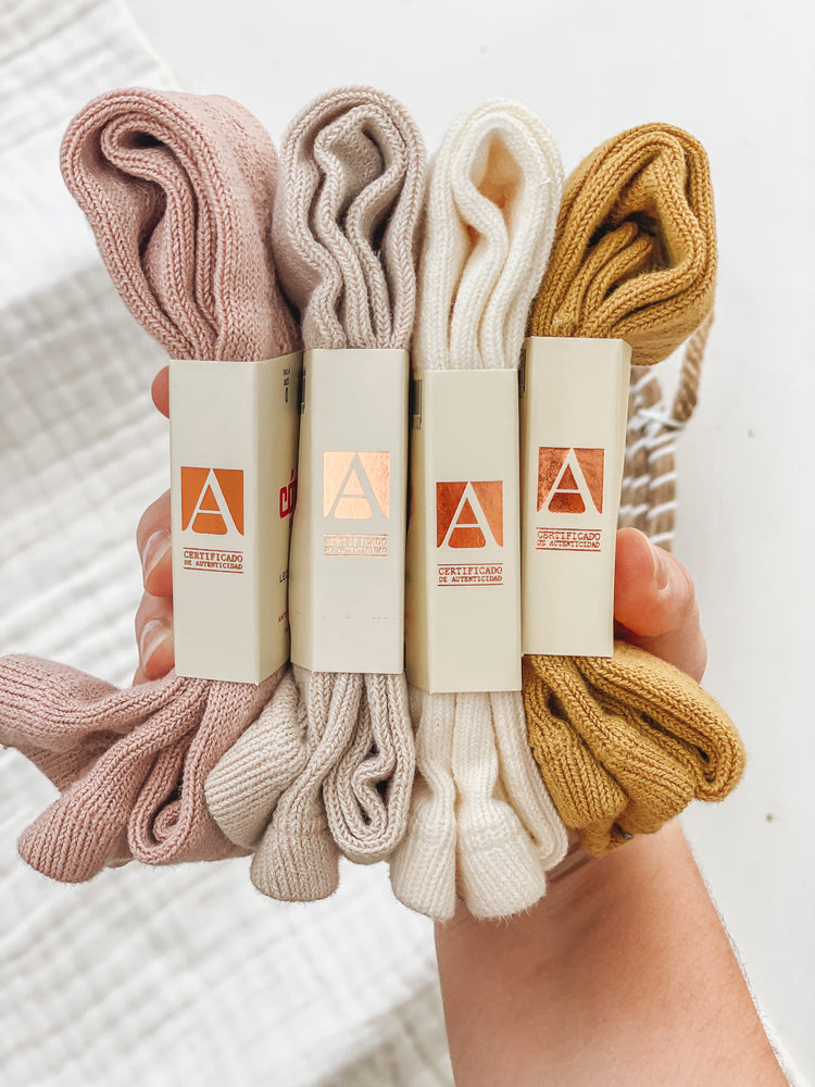 Warm Cotton Tights with Side Openwork | Condor