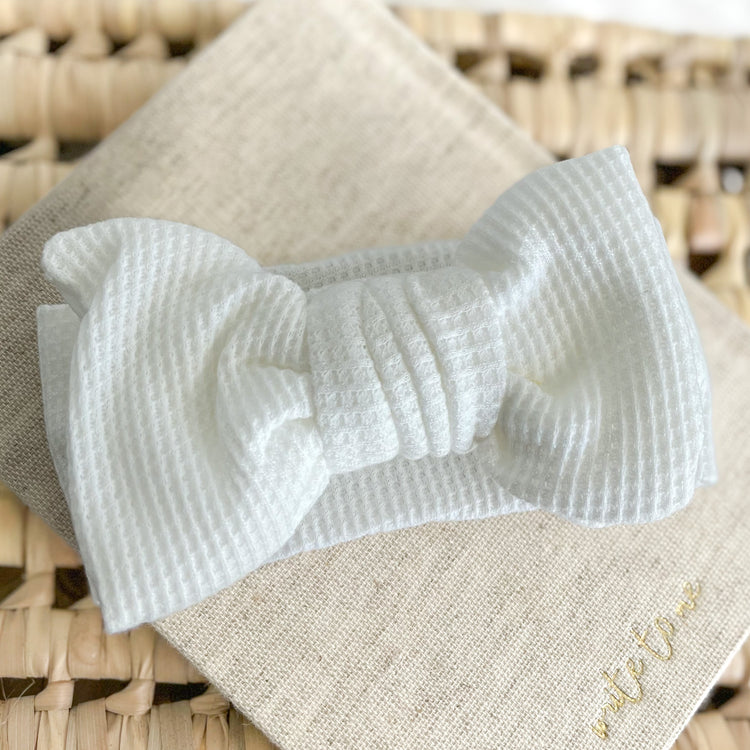 Oversized Baby Bow Topknot | Waffle