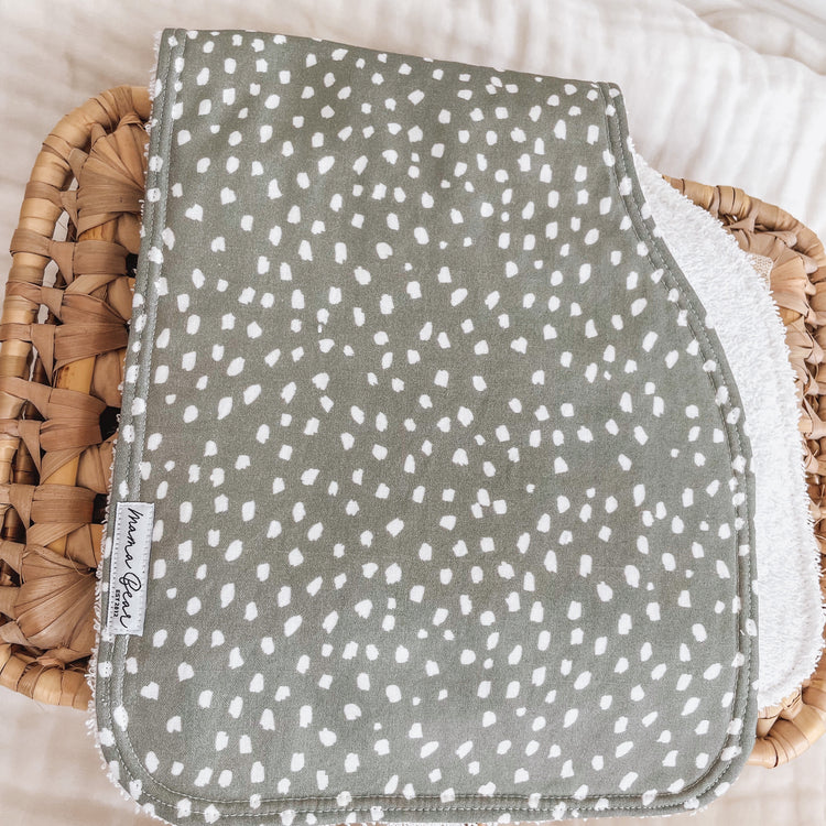 Contoured Baby Burp Bib/Cloth | Handmade in Australia