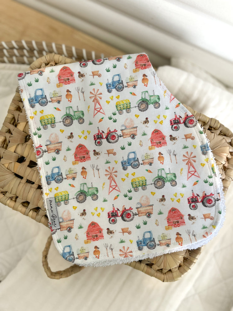Contoured Baby Burp Bib/Cloth | Handmade in Australia