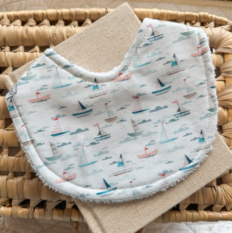 Baby Bib - Sail Boats