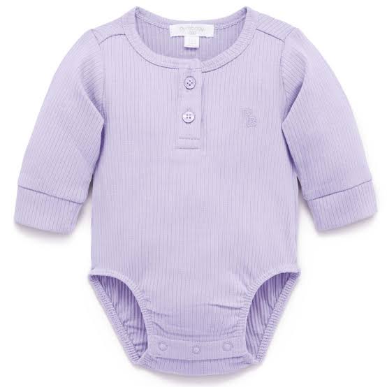 Purebaby Lilac Bodysuit