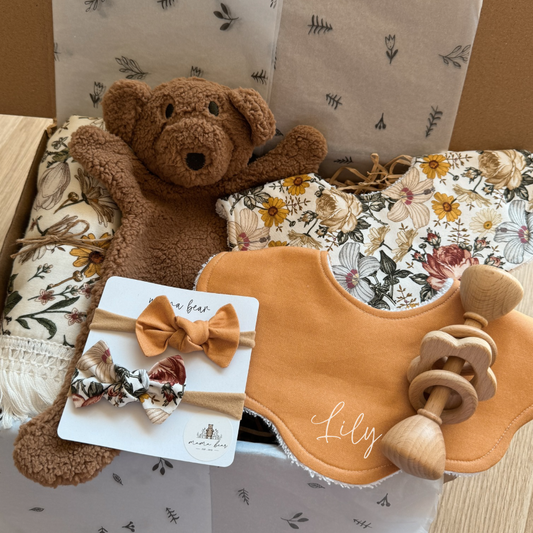 Newborn Baby Girl Gift Hamper | Mustard Florals Limited Edition