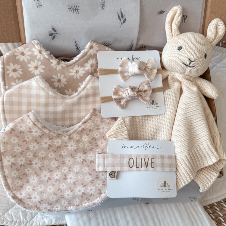 Personalised Baby Girl Gift Box | Pink Bunny Set