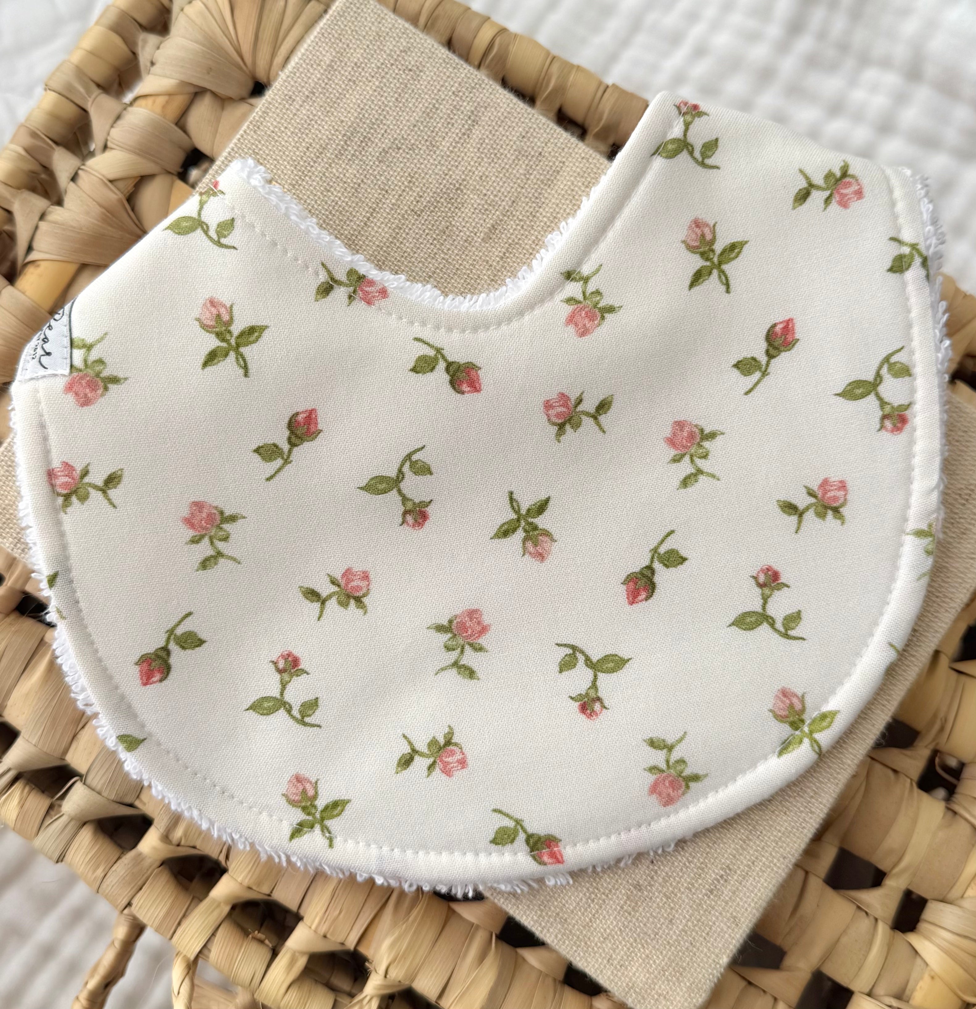 Baby Girl Bib | Rosebud