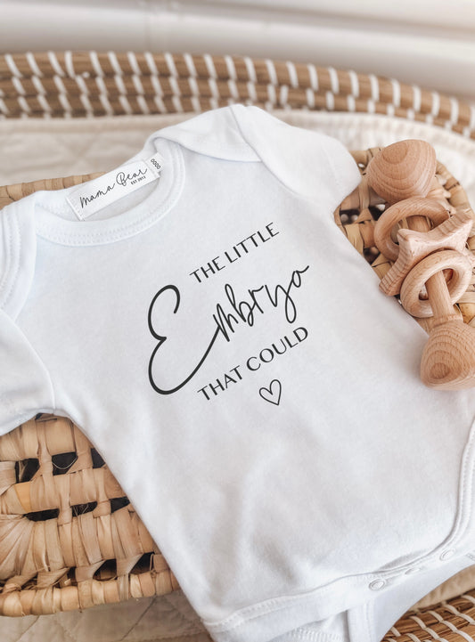 IVF Pregnancy Announcement Onesie - The little embryo that could