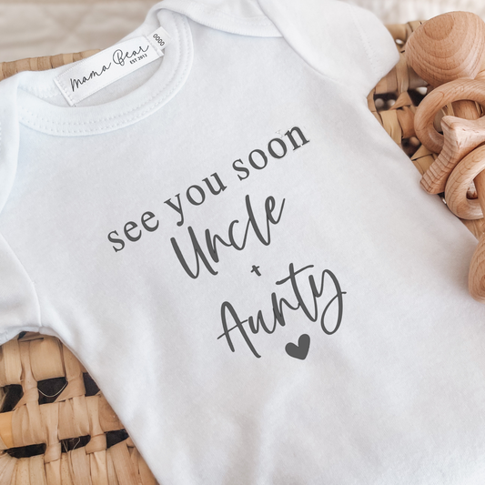 CUSTOMISABLE Pregnancy Announcement Onesie | See you soon