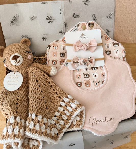 Personalised Baby Girl Giftbox | Blush Bear