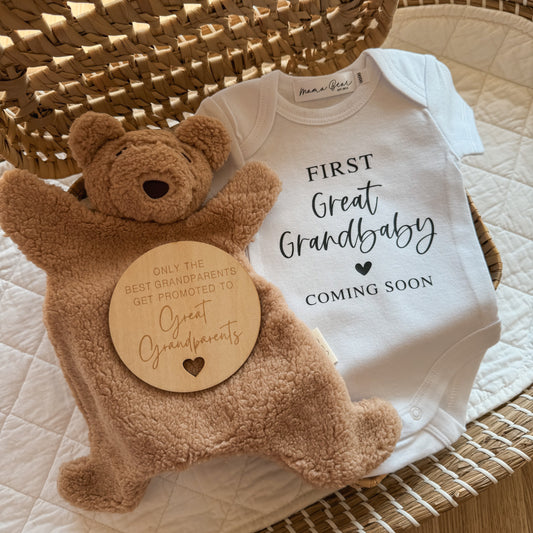 Great grandparents baby announcement 